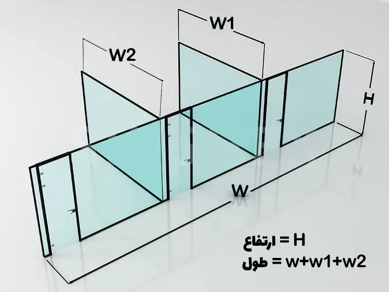 ابعاد پارتیشن ابعاد پارتیشن